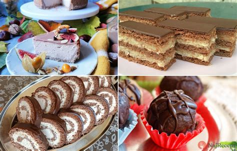 Rôzne druhy mandľových dezertov