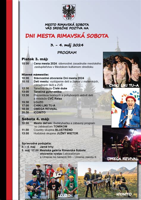 Kultúrny program na Hlavnom námestí v Rimavskej Sobote