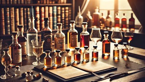 Súbor rôznych fliaš s alkoholickými nápojmi