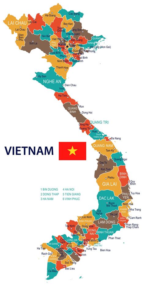 Mapa Vietnamu