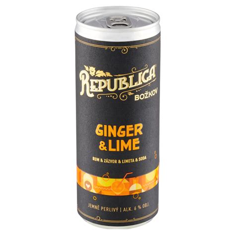 Mix drink Božkov Republica Ginger & Lime