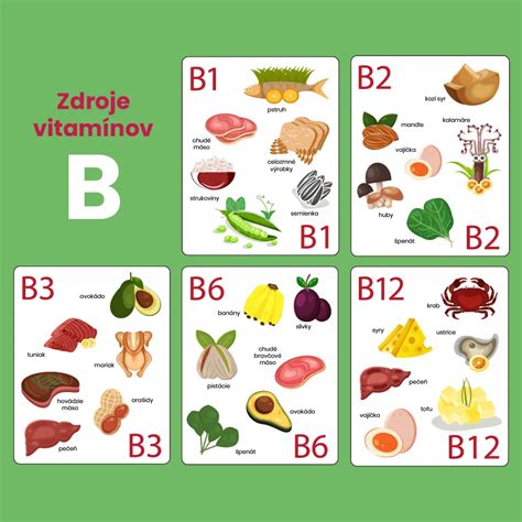 Rozmanitosť vitamínov skupiny B