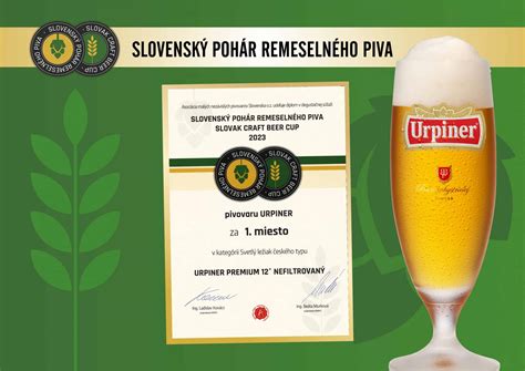 Pohár čapovaného piva URPINER