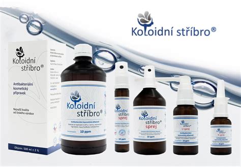 Ilustrácia nanočastíc striebra v roztoku