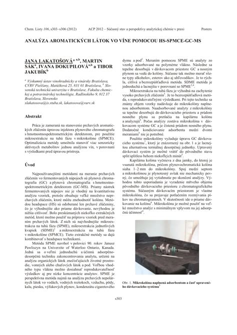 Schéma analýzy vína pomocou GC-MS