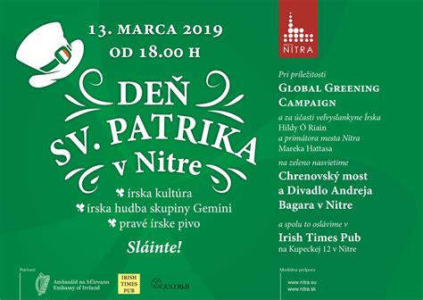 Írska vlajka a symboly Dňa sv. Patrika