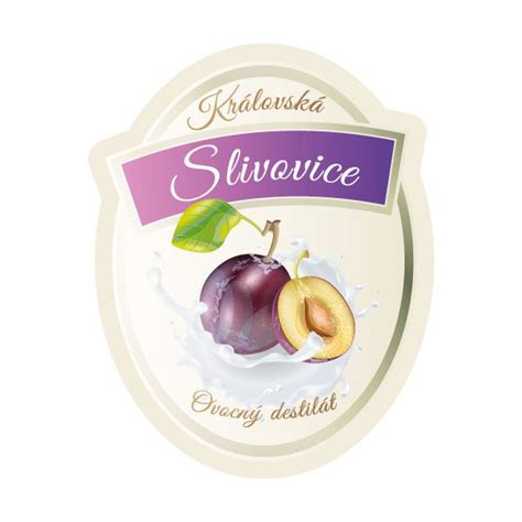 Vtipná etiketa na fľašu slivovice