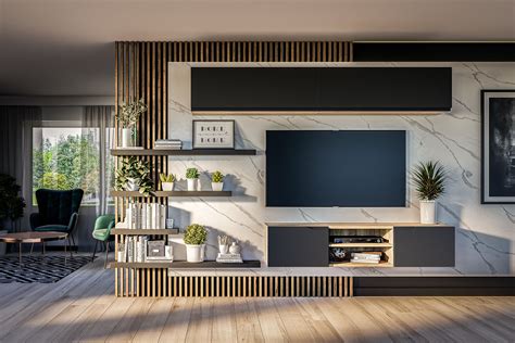 Moderná obývacia izba s barovou skrinkou