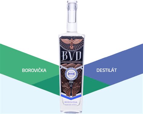 Fľaša BVD Borovička s medom