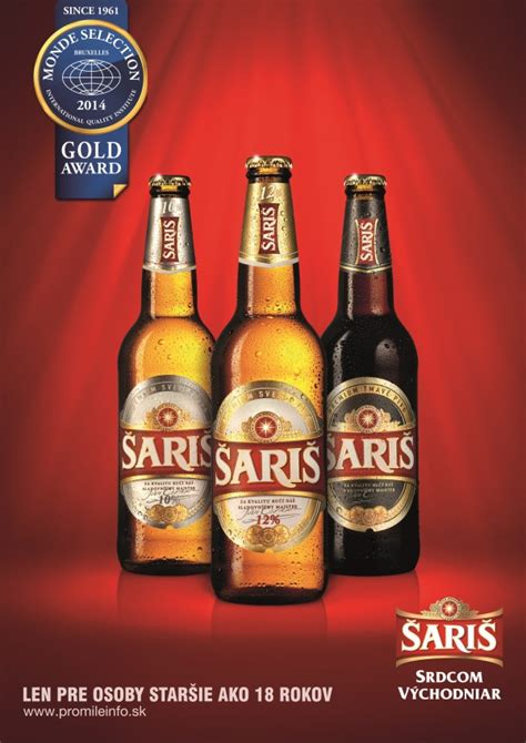 Medaily z Monde Selection pre pivo Šariš