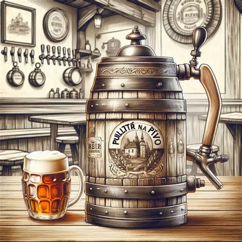 Nádoba na pivo s nemeckým motívom