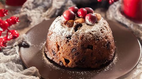 Vianočný puding s flambovaným vrškom