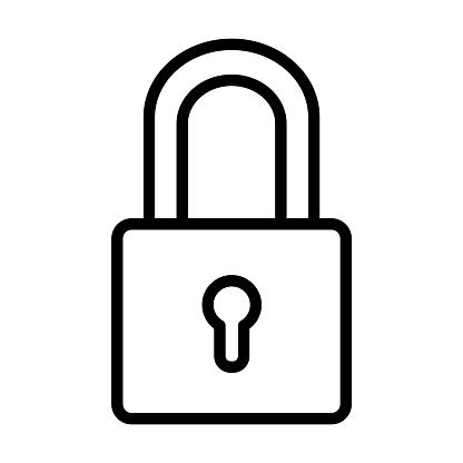 Ikona zámku symbolizujúca bezpečnosť a súkromie