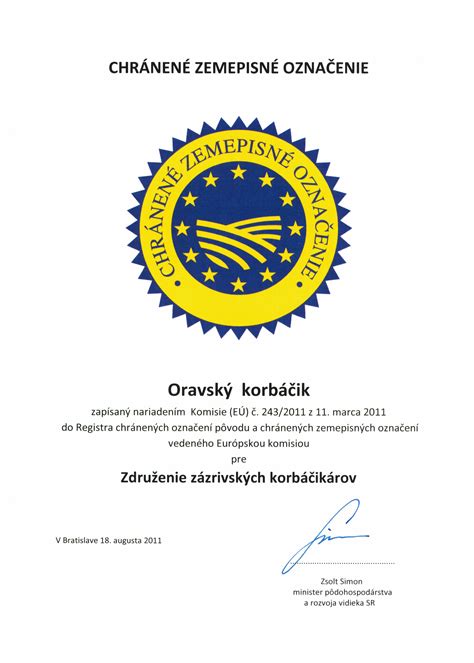 Symbol Chráneného zemepisného označenia (CHZO)