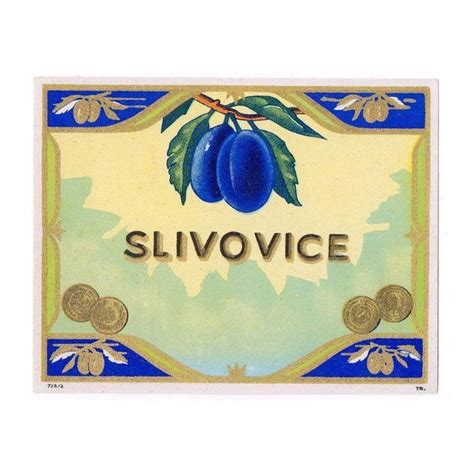 Etiketa Bošáckej slivovice