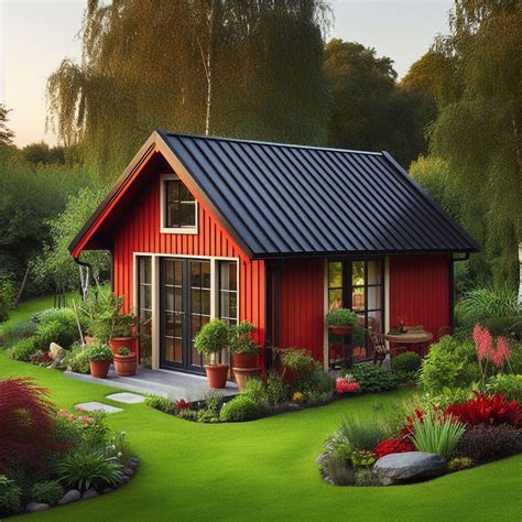 Záhradná chatka v prírode