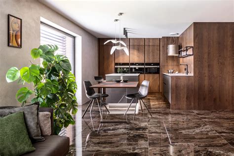 interiér s vstavanou barovou skrinkou