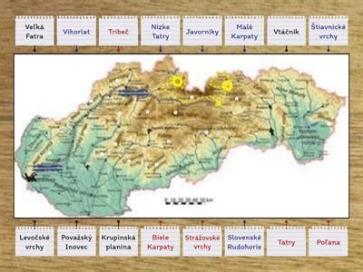 Mapa pohoria Abarím