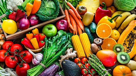 Ilustrácia znázorňujúca čerstvé bylinky a ovocie