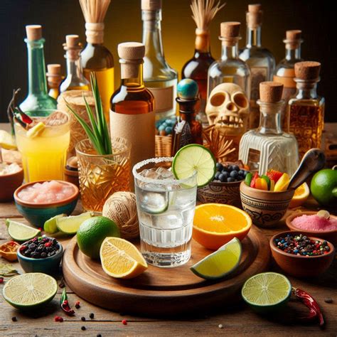 Ilustrácia zobrazujúca rôzne alkoholické nápoje