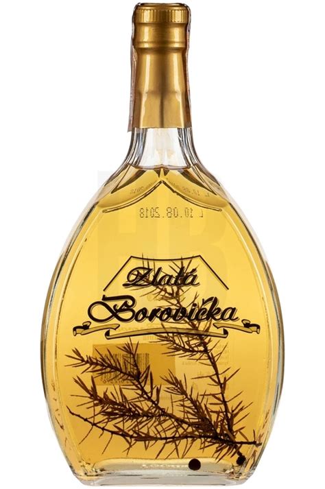 Fľaša Zlatej Cassovia Borovičky