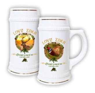 Zberateľské pivné krígle s rôznymi motívmi