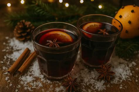 Pohár domáceho pečeného čaju s ovocím a korením