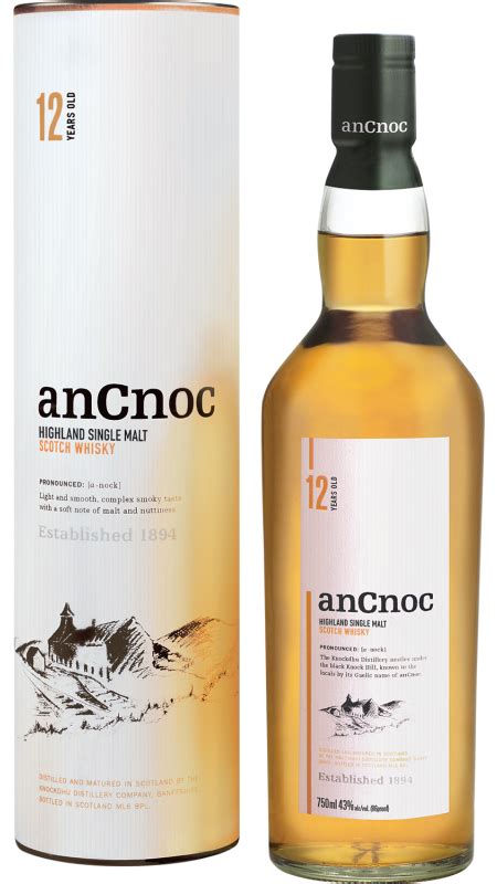Rôzne fľaše whisky AnCnoc