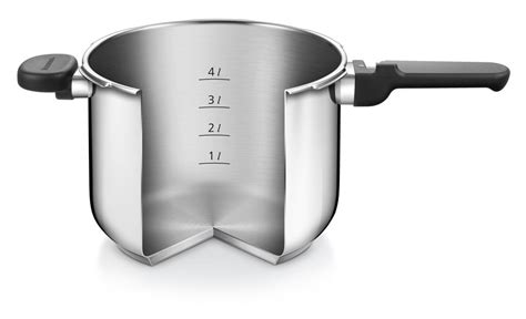 Ilustrácia vnútra tlakového hrnca s označením