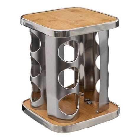 Nerezový stojan na víno v modernom interiéri