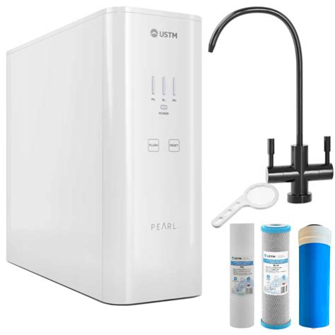 Diagram systému reverzní osmózy s vyznačenými filtračními stupni