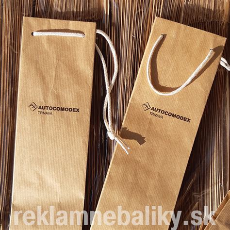 Papierové tašky na víno rôznych veľkostí