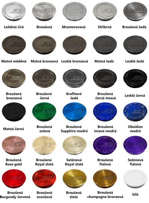 Rôzne farby a povrchové úpravy obalov na víno