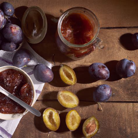 Slivkový lekvár v pohároch