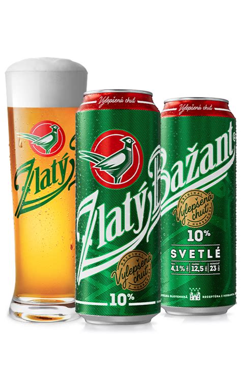 Plechy s pivom Zlatý Bažant 0,0% Svetlé