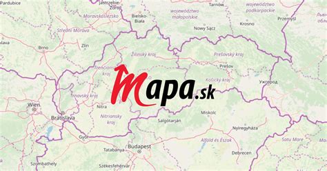 Mapa obce Borša a okolia