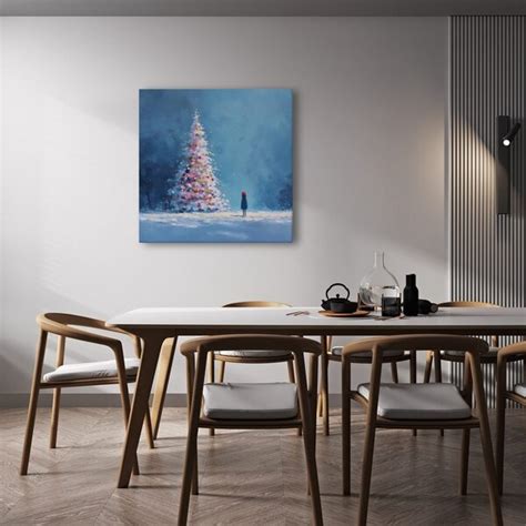 Zimná krajina s Vianočným stromčekom