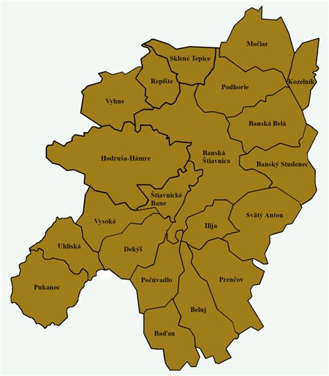 Mapa regiónu Tokaj s vyznačenými zaujímavosťami