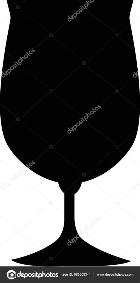 Silueta pohára na víno