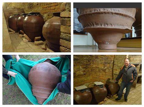 Tradičné gruzínske hlinené amfory (kvevri)