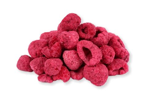 Lyofilizované maliny pripravené na pridanie do punču