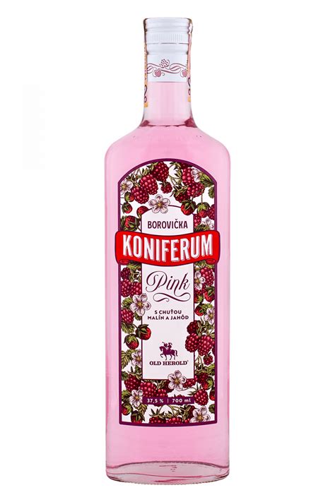 Fľaša Koniferum Borovičky Pink