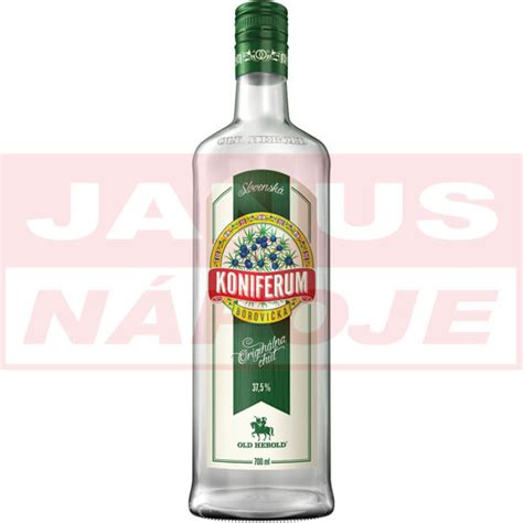 Rôzne fľaše Koniferum Borovičky