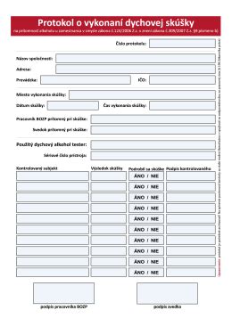 Ilustrácia policajnej dychovej skúšky