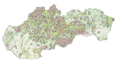 Mapa obce Kopčany s vyznačenými pamiatkami