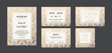 Ukážka rôznych dizajnov svadobných etikiet