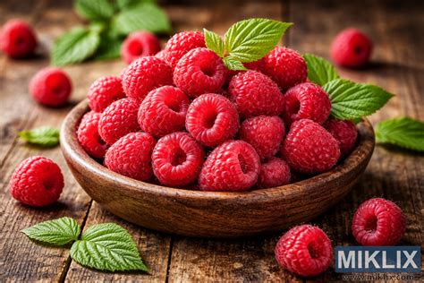 Čerstvé maliny v košíku