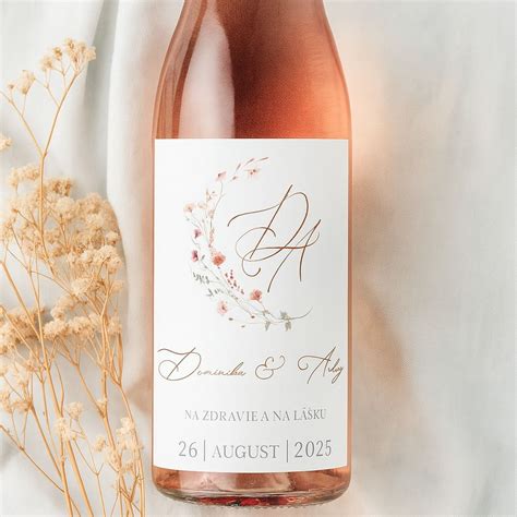personalizované svadobné fľaše