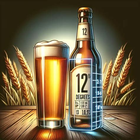 Ilustrácia rôznych druhov piva s označením stupňovitosti