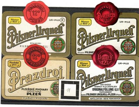 Etikety rôznych liehovín